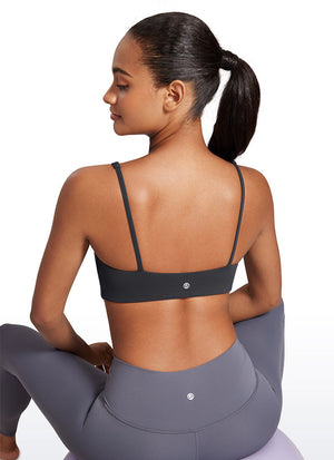 Padded Sports Bra For Women - Square Neck, Cami Style