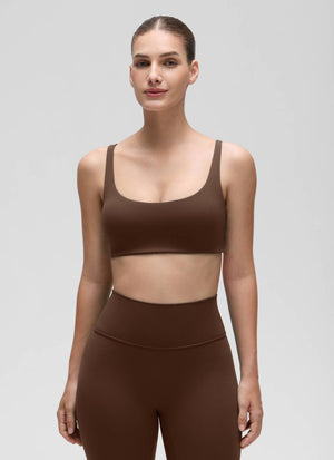 Padded Sports Bra For Women - Square Neck, Cami Style