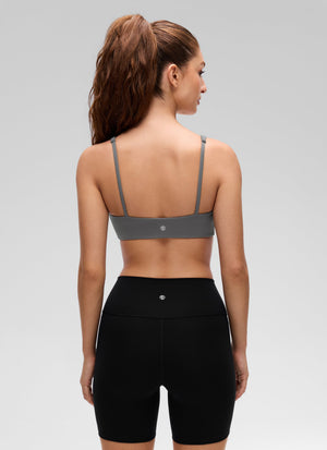 Padded Sports Bra For Women - Square Neck, Cami Style