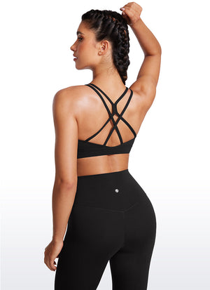 High Neck Longline Sports Bra - Full Coverage, Extended Length
