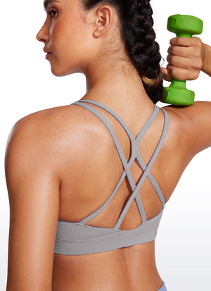 High Neck Longline Sports Bra - Full Coverage, Extended Length