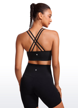Seamless Sports Bra - Criss Cross Back, Longline