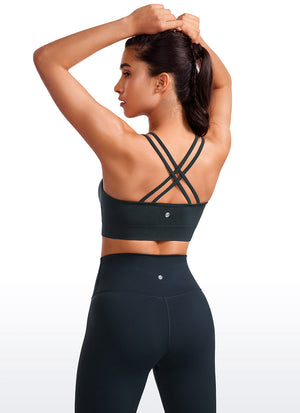 Seamless Sports Bra - Criss Cross Back, Longline