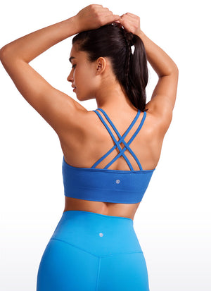 Seamless Sports Bra - Criss Cross Back, Longline