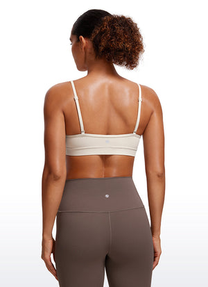 V Neck Spaghetti Strap Bra - V Neck, Fine Straps