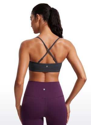 V Neck Spaghetti Strap Bra - V Neck, Fine Straps