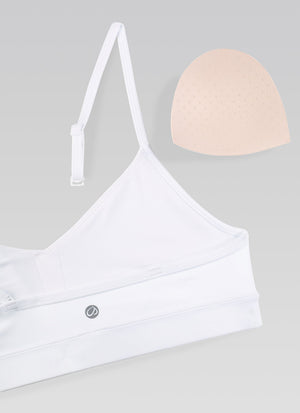 V Neck Spaghetti Strap Bra - V Neck, Fine Straps