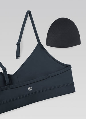 V Neck Spaghetti Strap Bra - V Neck, Fine Straps