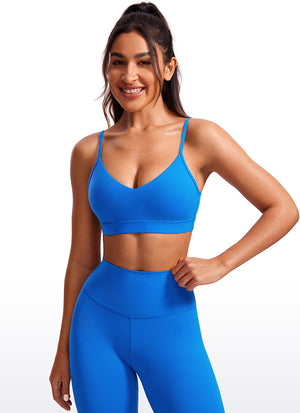 V Neck Spaghetti Strap Bra - V Neck, Fine Straps