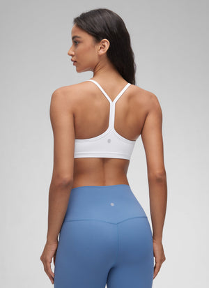 Ruched V Neck Sports Bra - Ruched Front, V Neckline
