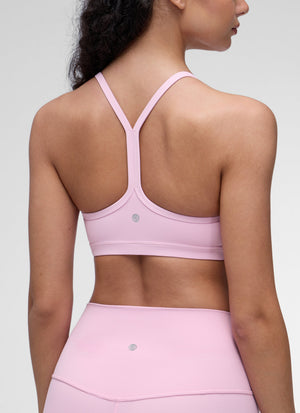 Ruched V Neck Sports Bra - Ruched Front, V Neckline