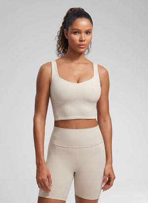Molded Bra Tank Top - Moulded Cups, Smooth Fit
