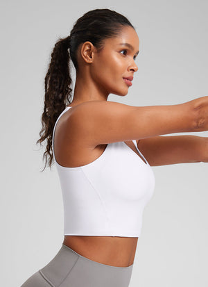 Molded Bra Tank Top - Moulded Cups, Smooth Fit