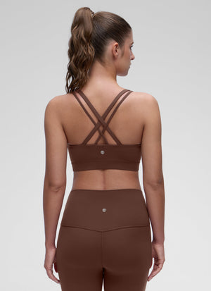 Molded Cup Sports Bra - U Neck, Double Strap