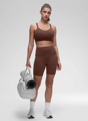 Molded Cup Sports Bra - U Neck, Double Strap