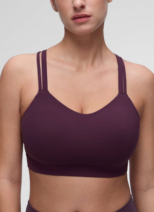 Molded Cup Sports Bra - U Neck, Double Strap