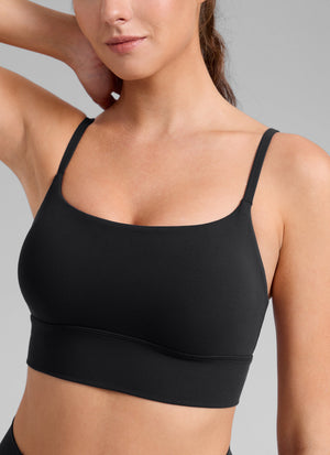 U Back Longline Bra - U Back, Extended Coverage