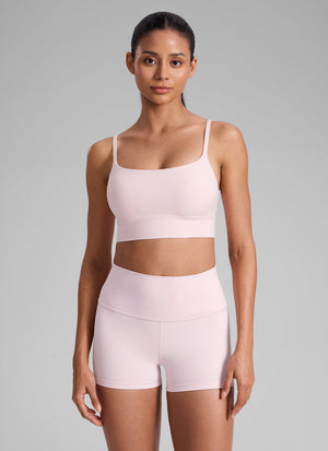 U Back Longline Bra - U Back, Extended Coverage - Pink