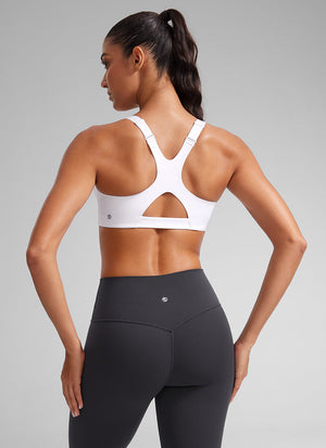 Padded Sports Bra - Adjustable Straps, Removable Padding