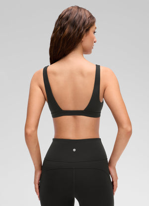 Double Lined V Neck Bra - V Neck, Double Layer