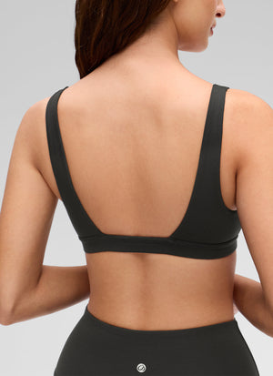 Double Lined V Neck Bra - V Neck, Double Layer