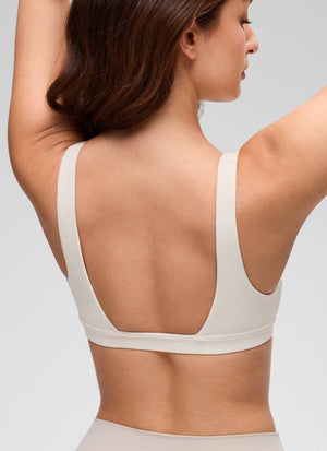 Double Lined V Neck Bra - V Neck, Double Layer