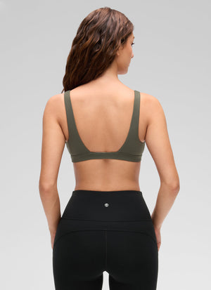 Double Lined V Neck Bra - V Neck, Double Layer