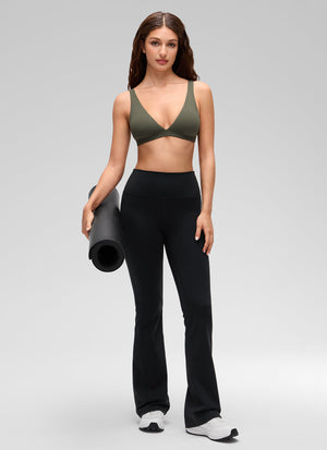 Double Lined V Neck Bra - V Neck, Double Layer