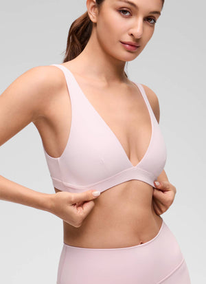 Double Lined V Neck Bra - V Neck, Double Layer