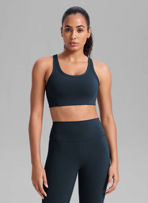 Running Sports Bra - U Neck, Racerback, Breathable