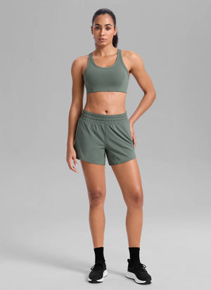 Running Sports Bra - U Neck, Racerback, Breathable