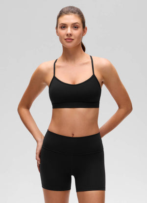 Thin Strap Cross Back Bra - Cross Back, Delicate Straps