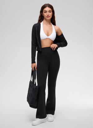 Halter Neck Sports Bra - Twist Front, Double Lined
