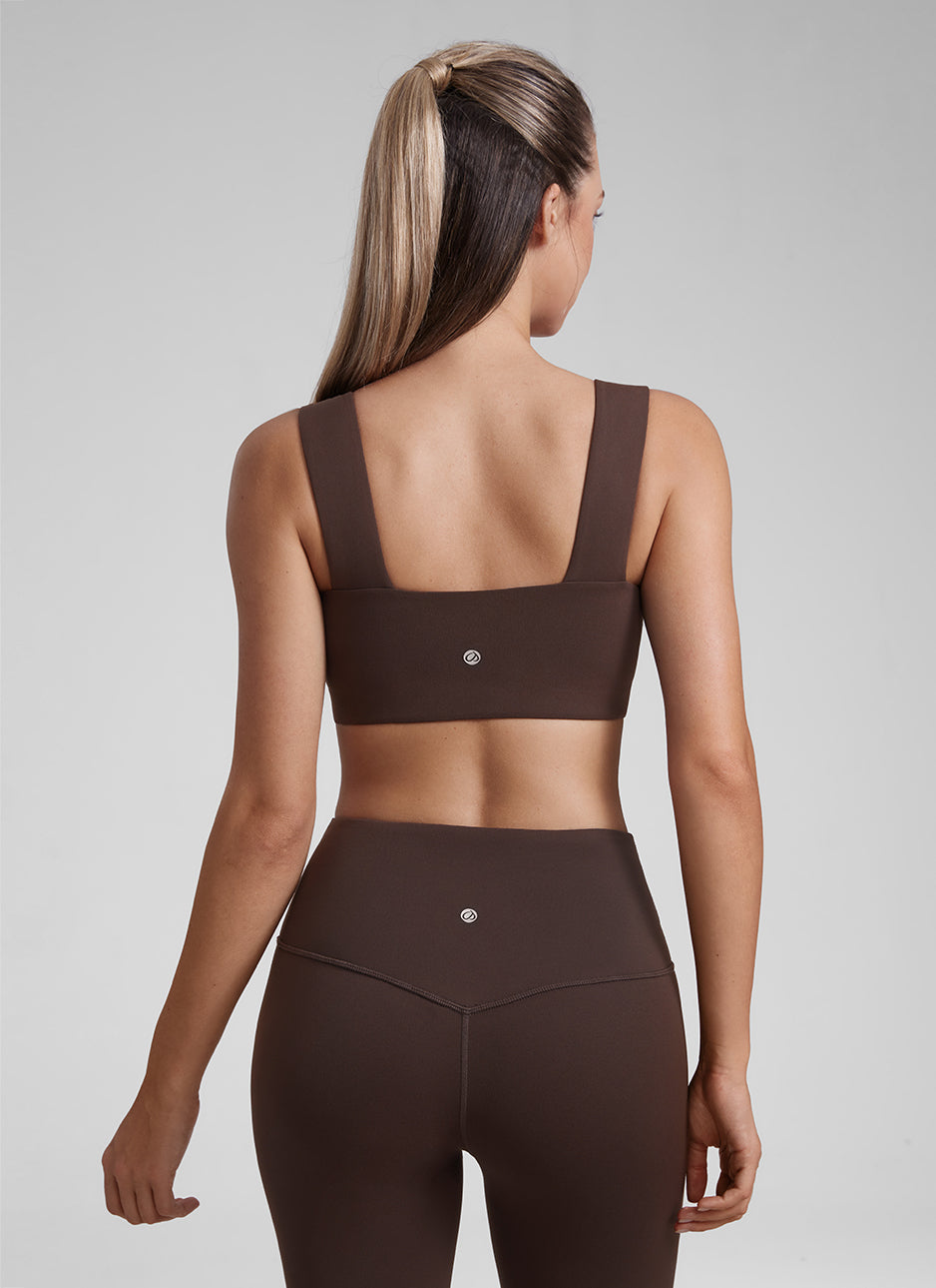Backless Sports Bra - Open Back, Scoop Front