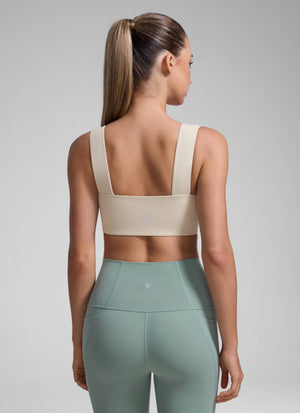 Backless Sports Bra - Open Back, Scoop Front