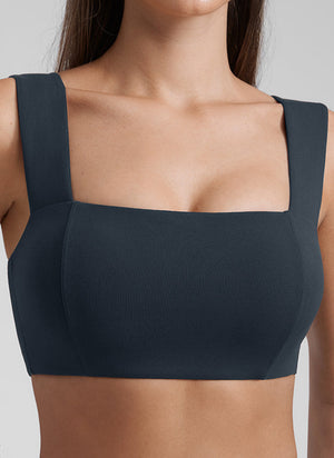 Backless Sports Bra - Open Back, Scoop Front