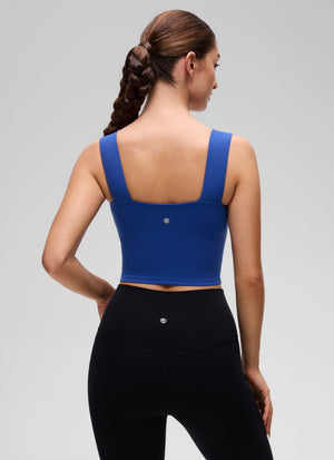 Wide Strap Bra Tank Top - Wide Straps, Built-in Support