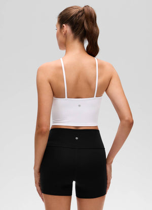Halter Sports Bra - Cross Halter, Built-in Bra Tank