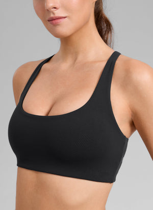 U Neck Cross Back Bra - U Neck, Cross Back