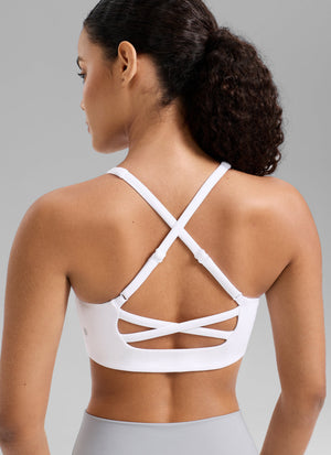 U Neck Cross Back Bra - U Neck, Cross Back
