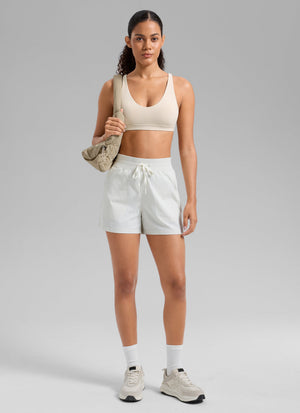 Low Cut Strappy Bra - Low Neckline, Strappy Design