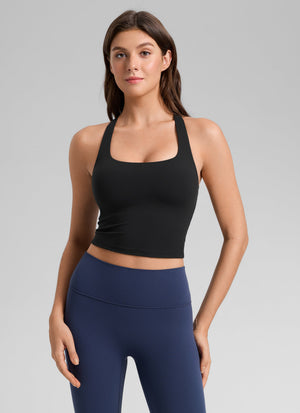 Racerback Bra Tank Top - Racerback, Shelf Bra