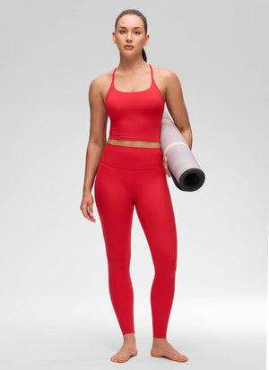 Cross Back Bra Tank Top - Twist Cross Back, Built-in Support