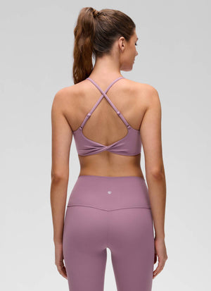 Cross Back Sports Bra - Twist Design, Secure Hold