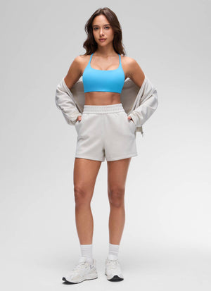 Cross Back Sports Bra - Twist Design, Secure Hold