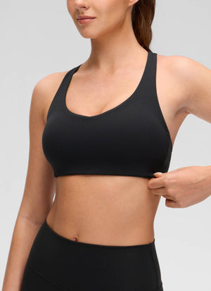 V Neck Strappy Bra - V Neck, Strappy Design