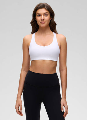 V Neck Strappy Bra - V Neck, Strappy Design