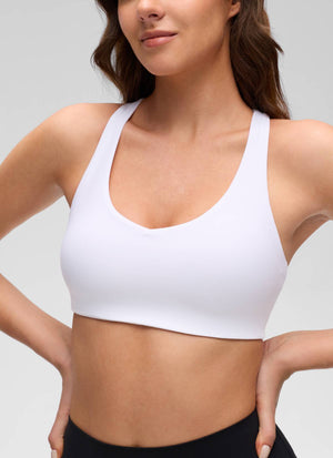V Neck Strappy Bra - V Neck, Strappy Design