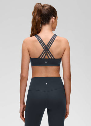 V Neck Strappy Bra - V Neck, Strappy Design