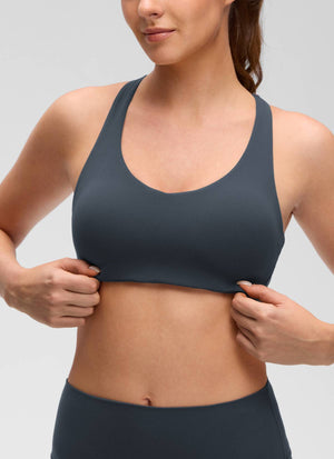 V Neck Strappy Bra - V Neck, Strappy Design
